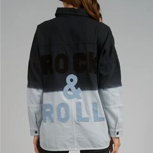 Oversized Stylish Black and Gray Women's Jacket